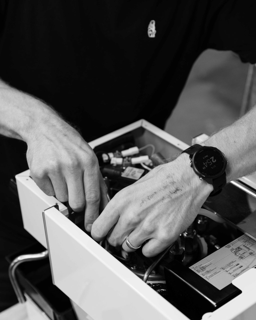 La Marzocco Machine Plumb-in