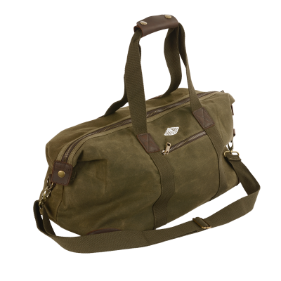 Military Green Canvas Overnight Bag